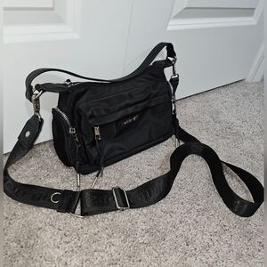 Madden Girl Nylon Shoulder/Crossbody Bag, Black, New w/o Tag